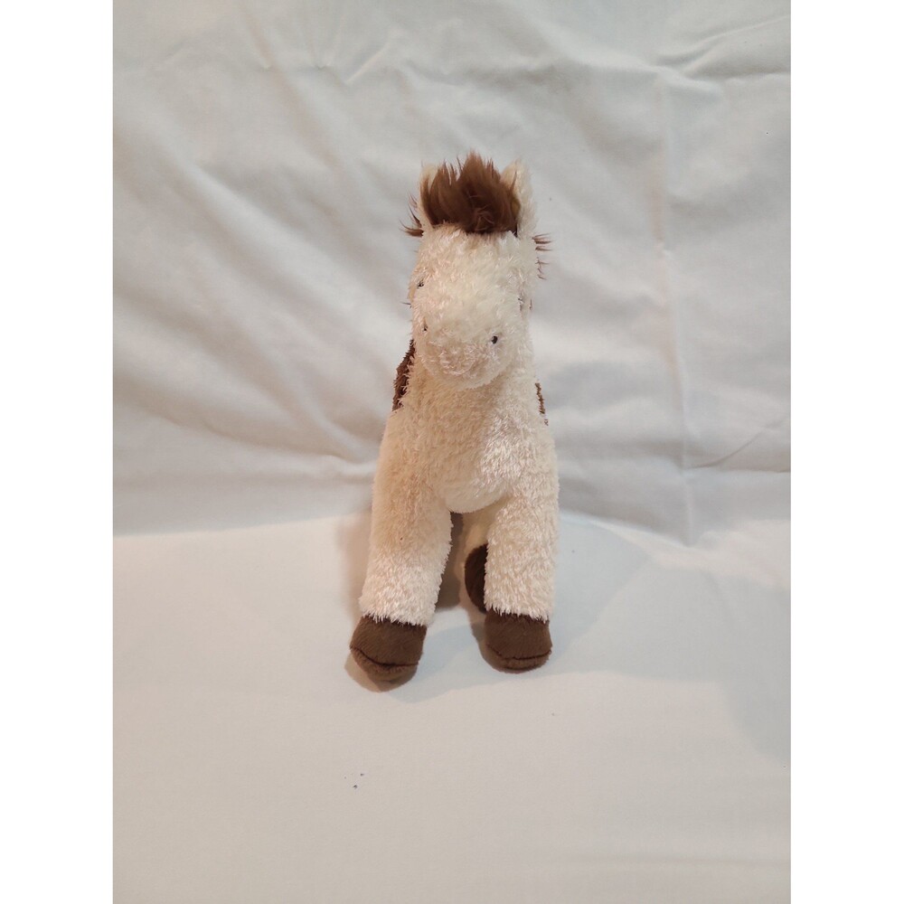 Douglas The Cuddle Toys White and Brown Pony Plush